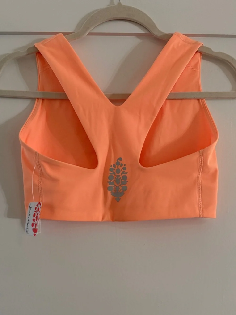 NWT FP Movement by Free People Win Win Bra in Neon Clementine | Size Small